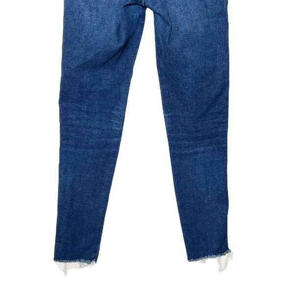 Free People Raw Hem Jegging Jeans Indigo Blue Women’s Size 27 High Rise Stretch - Picture 7 of 13